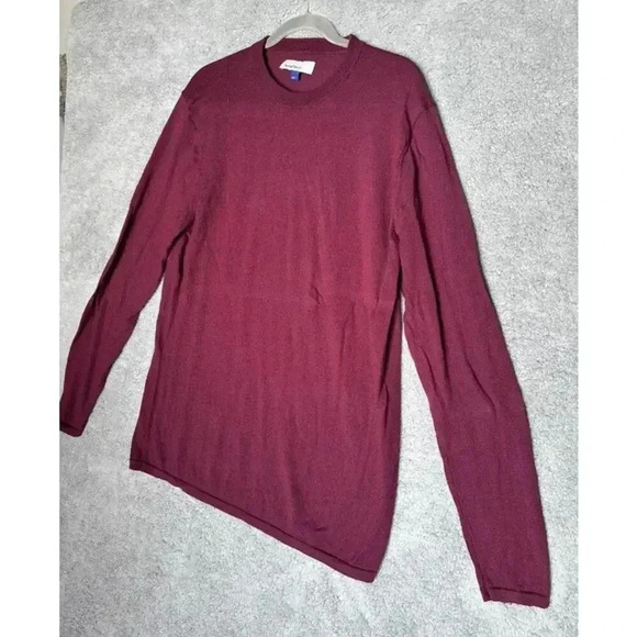 Artefact Men's Red Merino Wool Sweater Small Hole Comfortable - Large - Picture 2 of 7